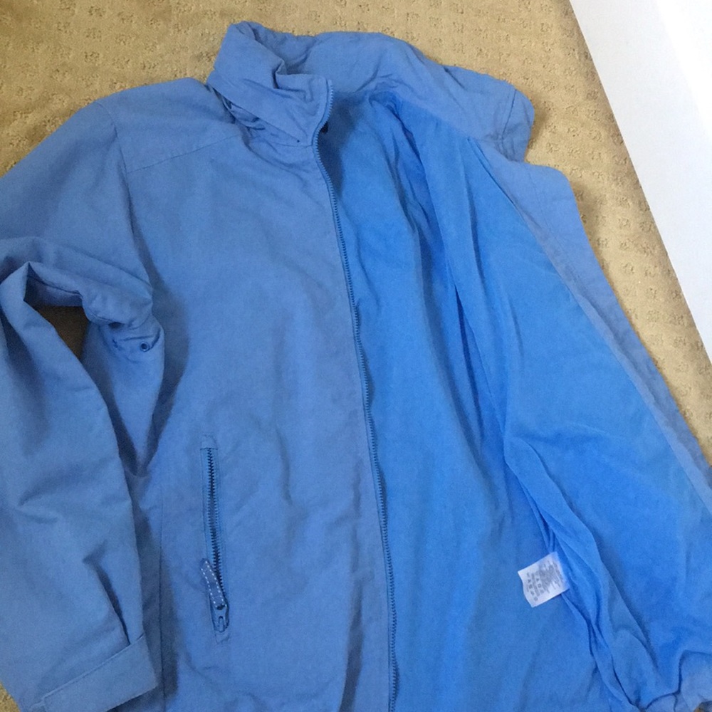 Lands’ End baby blue spring “all weather” jacket!